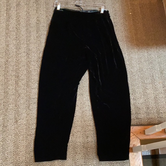 Beautiful vintage Dana Bachman high rise velvet silk lined tapered leg pant 10P - Picture 2 of 10